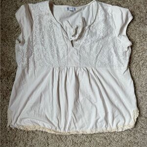 HB Women's Cream Lace Blouse